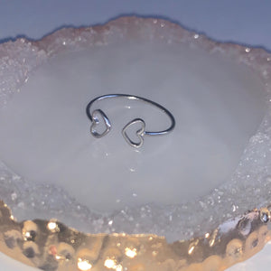 Double Heart Ring