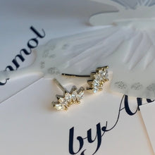 Load image into Gallery viewer, Sterling Silver Leaf Studs

